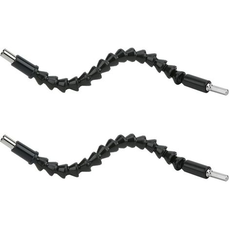 Albero flessibile universale per trapani elettrici e utensili per il collegamento di tubi, 300 mm, 2 pezzi (1/5)
