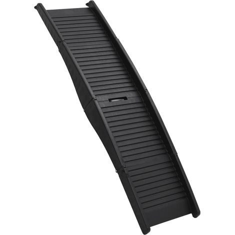 Rampe pliable pour chien Noir 153x40x12,5 cm Plastique (1/5)
