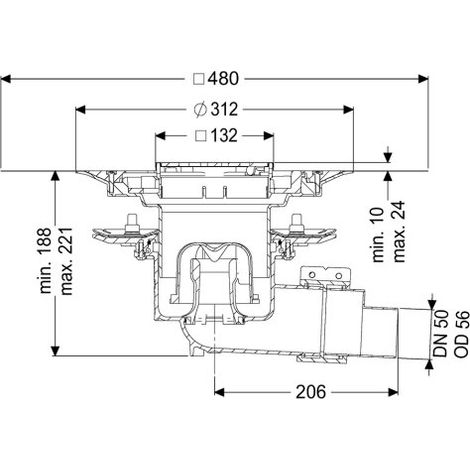 KESSEL 48758.53 Bonde en Ecoguss pour tuyau poussé