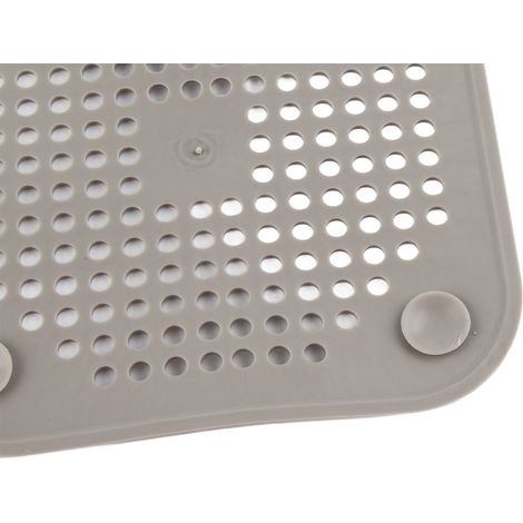 Filtre anti-cheveux en TPR pour bonde de douche, facile d'entretien et facile à nettoyer, pour salle de bain et cuisine (gris). (1/5)