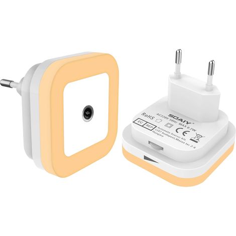 automatische LED-Nachtlichter mit Dämmerungssensor, dimmbar, warmweiß (1/5)