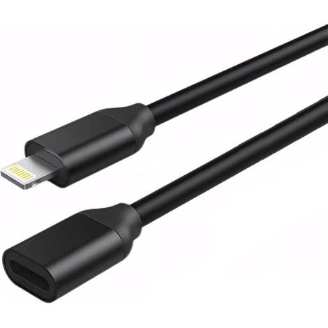 Câble d'extension chargeur pour iPhone, câble d'extension Lightning 1m, compatible iPhone 14 Pro, 13 Pro Max, 12, 11, X, XR, 8, 7 (1/4)