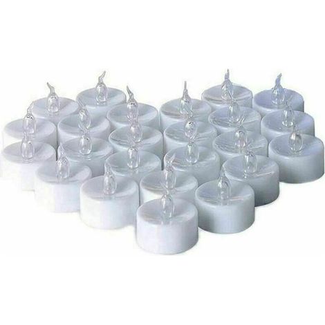 Bougie chauffe-plat à LED Bougie sans flamme, bougie étincelante à LED sans flamme avec effet scintillant blanc-Fei Yu (1/5)
