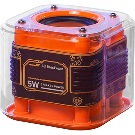 7.8x7.8x6.8cm Wireless Travel Speakers, Small Subwoofer, ABS Wireless Speaker, Smart Sound System, Compact Design, for Bedroom, Hiking, Shower, Beach, Car, Parties, and Yard (1/5)