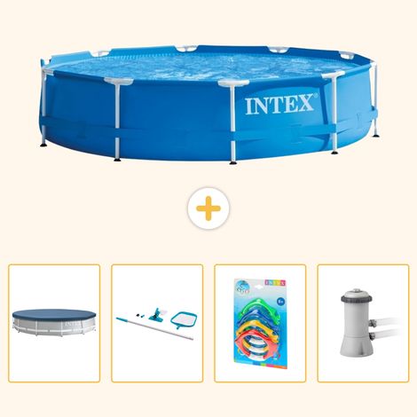 Intex Piscine Tubulaire Ronde - 366x76 cm - 5-pièces  S125 (1/5)