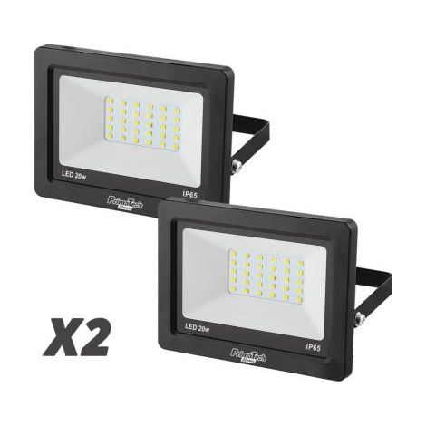 Lot de 2 Projecteurs LED 20 watt 1500 lumen IP65 mural (1/3)