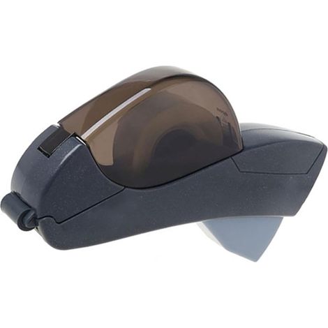 Dévidoir de ruban adhésif automatique gris, tenu à la main, coupe-ruban adhésif transparent avec une impression, adapté pour coller des paquets cadeaux, des albums, des enveloppes (1/5)