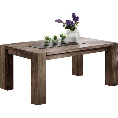 Esstisch Sheesham 240x100x76  grau geölt NATURE GREY 608