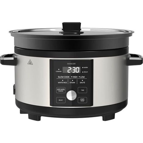 Mijoteuse - SENCOR - SPR 5520SS - 5,5 L - Gris / Noir (1/5)
