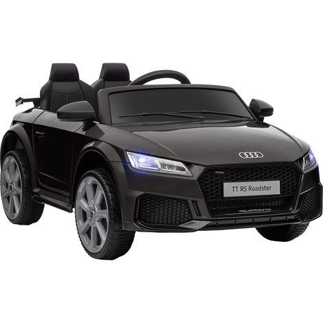 Auto elettrica per bambini 102 x 60 x 44 cm doppio comando sicurezza cinture porte design realista moderno in PP nero 210000445