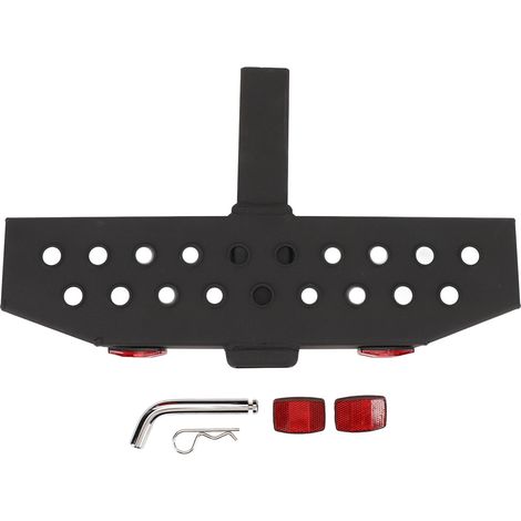 Protecteur de pare-chocs arrière robuste en acier, 600 lb, avec broche de 5/8 pouces et bande réfléchissante pour voiture, SUV, pick-up, camping-car (1/5)
