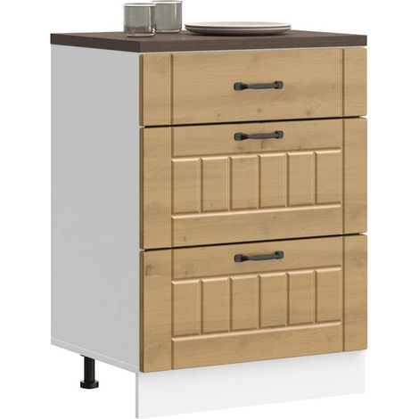Küchen-Unterschrank Lucca Artisan-Eiche Holzwerkstoff (1/5)