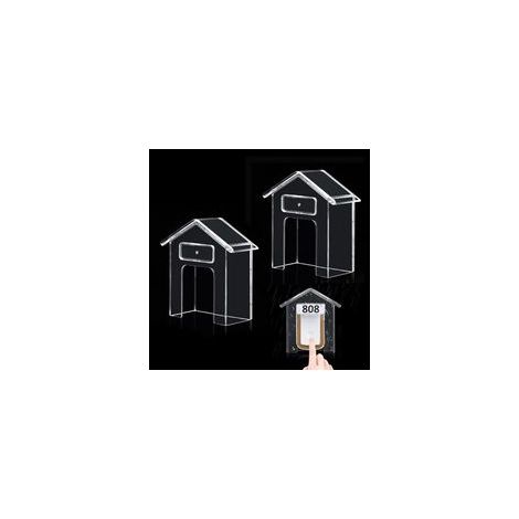 10x7x4 cm Couvercle Étanche Transparente pour Bouton de Sonnette, 2 Pièces Housse de Protection Sonnette sans Fil, Protection Sonnette Exterieur Pluie (1/5)