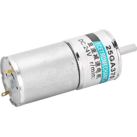 Moteur à engrenages CC miniature XD-25GA370+ avec support, 24V DC, vitesse lente 5 tr/min, marche avant/arrière, réducteur compact pour applications industrielles (1/5)