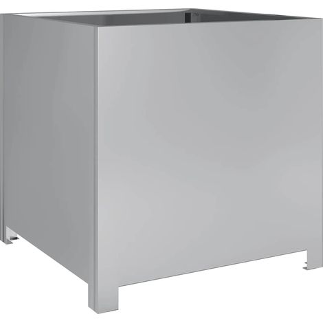 Maison Exclusive - Fioriera da Giardino 50x50x50 cm in Acciaio Zincato