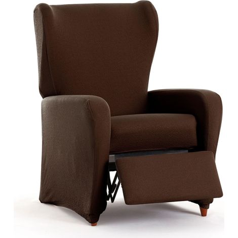 Housse de Fauteuil de Relaxation bi-élastique 4 pièces réglable, Protection complète Contre l'usure - Housse de Fauteuil de Relaxation Respirante et Facile à Installer, Aspect tapissé (1/5)