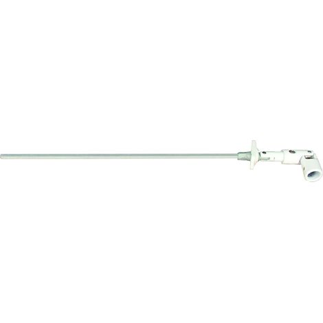 Schellenberg 11112 Cuscinetto Girevole a 30° per manovella tapparelle, 45 x 22 mm, incl. Asta Esagonale con 7 mm Bordo e 300 mm di Lunghezza, Bianco, 7/45/22mm (1/3)