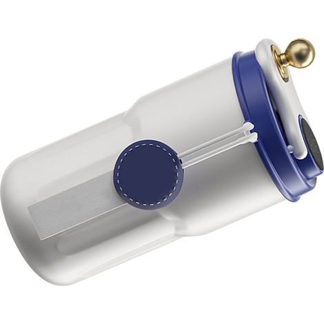 Mug isotherme à affichage intelligent de la température, en acier inoxydable 316, bleu, idéal pour les voyages et les voitures.