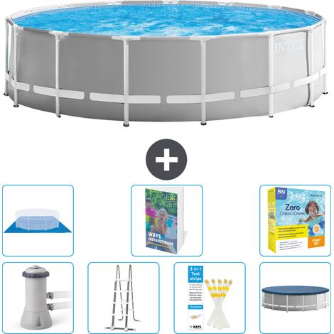 Prism Frame Pool Rund - 457x122 cm - 8-teilig S546