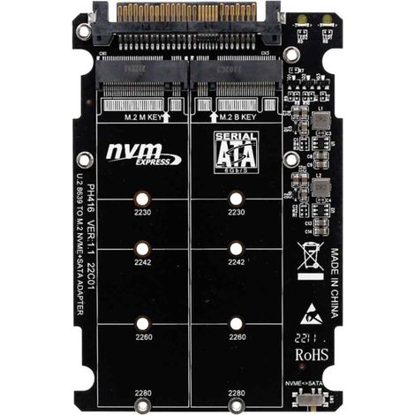 Compatible avec les boîtiers de disques durs SSD U.2 SFF8639 2,5 pouces NGFF M.2 NVMe PCIe 4.0 x4 SATA 6G (1/5)