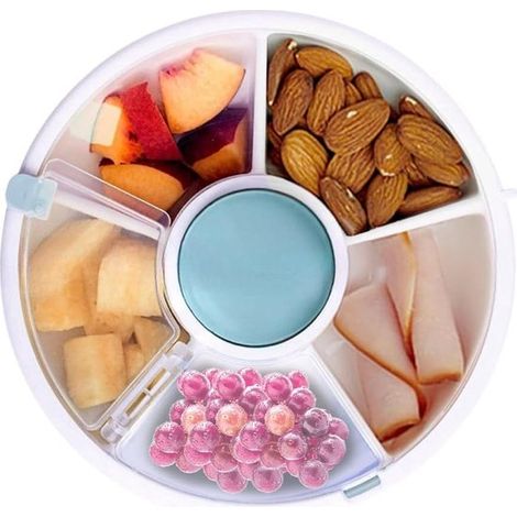 Ciotola per frutta secca - piccolo contenitore per frutta - organizer per snack per bambini - blu (1/5)