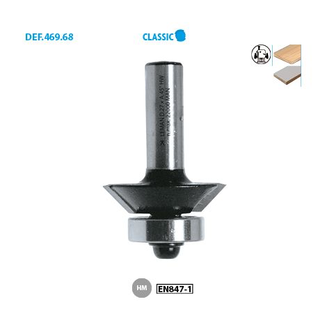 MECHE AFFLEUREUSE A CHANF 45° D27 LU5,5 Q6 / RLT HM - 4696.745.00 - LEMAN (1/2)