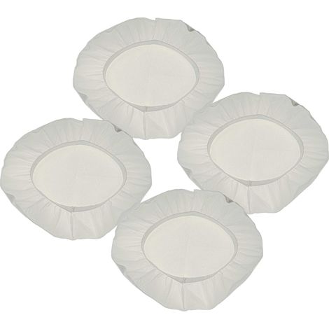 vhbw 4x Membranfilter kompatibel mit Dewalt D27902, D27902M, D27901 Staubsauger - Stofffilter-Set Weiß