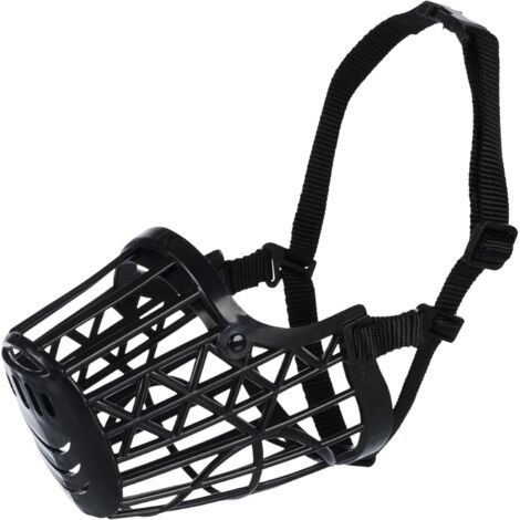 Maulkorb aus Kunststoff, Maulkorb für Hunde, Beißschutz für Haustiere, Anti-Bell-Maulkorb für Haustiere (Größe: 20 cm)