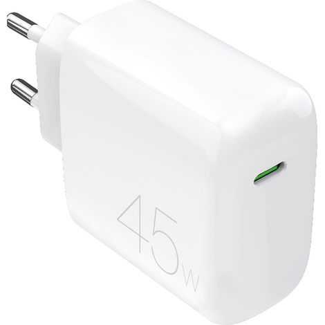 Caricabatterie da parete compatto USB-C da 45 W - bianco (1/3)