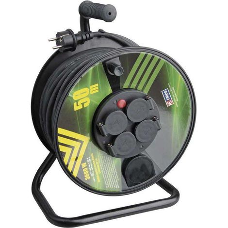 Emos Bobine d'extension câble 50 mètres noir