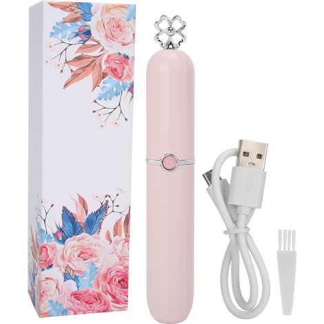 Epilateur à Sourcils Électrique Portable Femme, Rasoir à Sourcils Sans Douleur Machine à Épiler (Rose) (1/5)