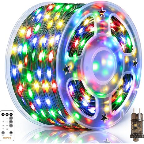 Outdoor Christmas String Lights – 50 m, 500 Multicolor LEDs, IP44 Protection Rating, Decorative Ambient Lighting [Energy Efficiency Class E] (1/5)