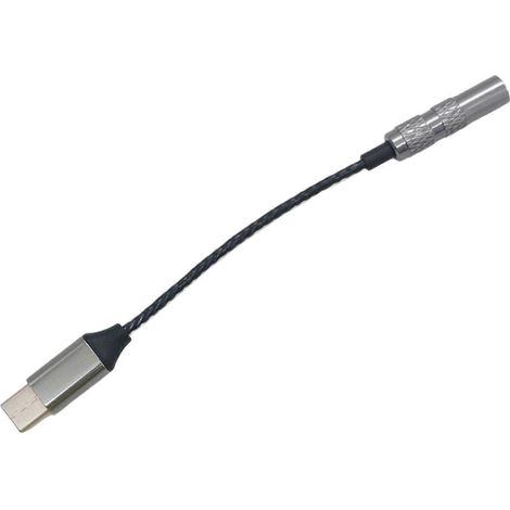 Câble audio USB-C vers 3,5 mm, compatible avec les téléphones portables, câble pour casque stéréo USB Type-C vers 3,5 mm, câble auxiliaire pour voiture, transmission du signal, argent et gris froid. (1/5)