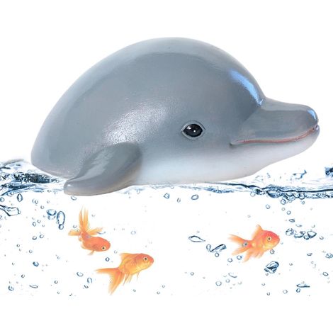 Tierfiguren schwimmende Delfinkopf Skulptur realistische