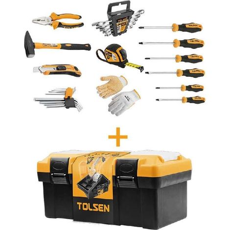 Tolsen Werkzeugkoffer mit 26 Utensilien 42x23x19
