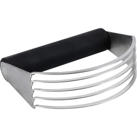 Mélangeur à Pâtes Manuel pour Pâtisserie en Inox, Noir et Argent (1/3)