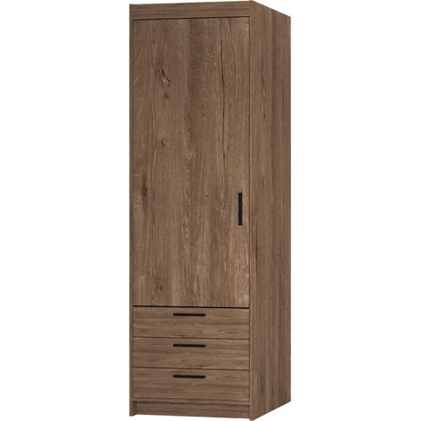 AX LIVING Schlafzimmer Schrank Storicos 1T3S Eiche Lefkas 59,9cm breit