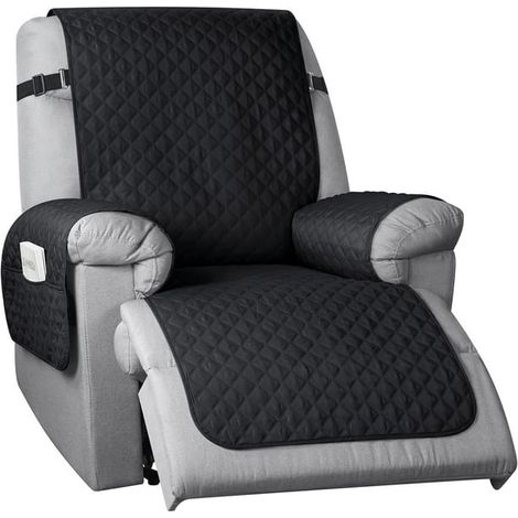 Housse antidérapante pour fauteuil inclinable, housse de canapé, housse pour animaux de compagnie pour petit fauteuil inclinable avec sangles élastiques, housse de protection lavable pour fauteuil inc (1/5)