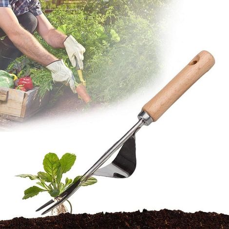 Arracher les mauvaises herbes manuellement, arracher les pissenlits, outil de désherbage en alliage d'aluminium résistant à la flexion, rapide et économique pour le jardin et la pelouse. (1/5)