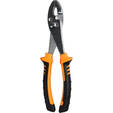 Pinza universale ad alto isolamento 10'' con impugnatura ergonomica antiscivolo ganascia seghettata in acciaio pinza per officina meccanica 26 cm (1/3)