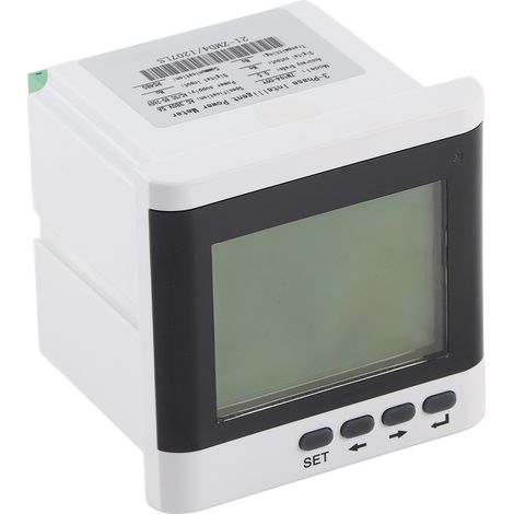 Compteur électrique triphasé programmable multifonction, ampèremètre voltmètre numérique LED (1/5)