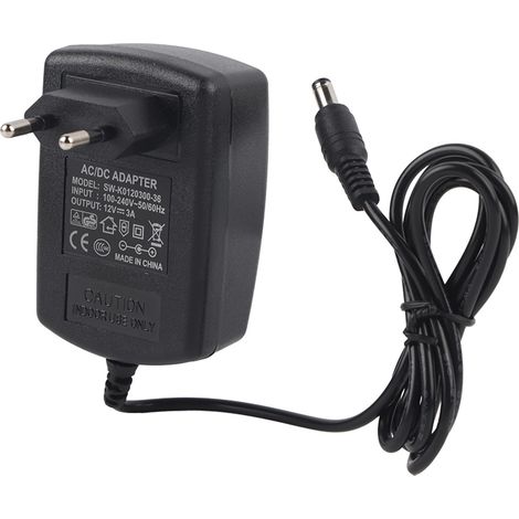 Adaptateur secteur AC 100-240V vers DC 12V 3A pour bande LED, transformateur avec prise UE (1/5)