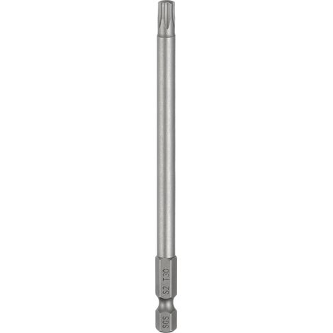 T30 Embout Tournevis À Tête Torx 1/4" Tige Hexagonale Acier S2 (1/5)