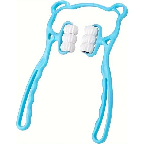 Multifunktionales Nackenmassagegerät mit sechs Rollen, manuelles Nackenmassagegerät, Haushaltsreinigungsgerät, Meridian-Massagerolle - AquaForge (1/5)