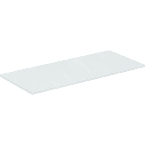 Console en bois IS Connect Air, pour US 1000mm, 1004x442x18mm, gris clair brillant et blanc mat (1/5)