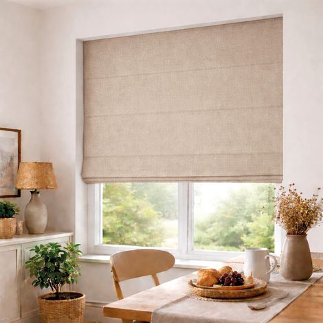 Store bateau occultant thermique avec dos réfléchissant Beige 100x220 cm