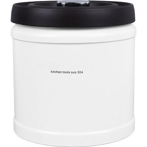 Recipiente hermético de acero inoxidable para café/té, apto para café molido, granos de café, harina, muesli y azúcar, capacidad de 1600 ml. (1/5)