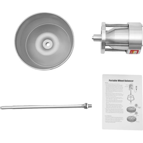 Équilibreuse de roues, Design durable, Performance précise, Argent (1/2)
