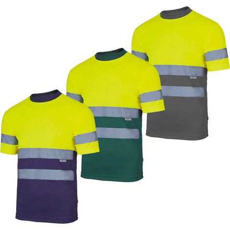 Velilla 305506 Warnschutz Arbeits-T-Shirt - XXXL - Grau / Gelb