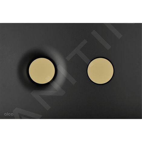 Alca Dot.Dot. - Commande affleurante, noir mat/doré M1978-7 (1/2)